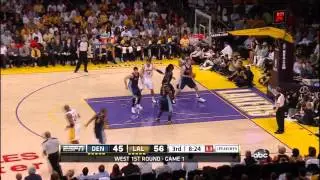 Kobe Bryant Perfect One-Legged Dirk Nowitzki Fadeaway Jumpshot
