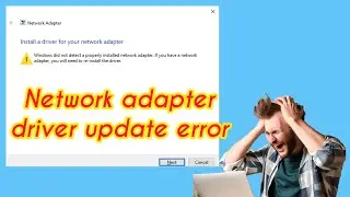 Internet Driver Update error