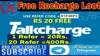 Free Recharge jio,Airtel,idea,vodafone unlimited times !! Talk recharge offer Refer & earn