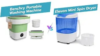 Портативная стиральная машина 16 л против мини-центрифуги Elevon &mdash; быстрое сравнение 🧺⚡