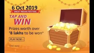 Great Indian Festival Tap And Win | Prizes Over 8 lakhs | 06 Oct 2019