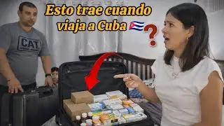 TODO LO QUE TRAE MI ESPOSO EN LA MALETA 😱 EN SU VIAJE A CUBA 2026 🇨🇺