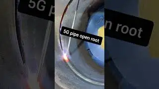 5G Position Pipe Open Root Welding #shorts #pipewelding #tigwelding #weldergirl