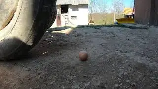 Egg against tractor/CRAZY SLAV EXPERIMENT