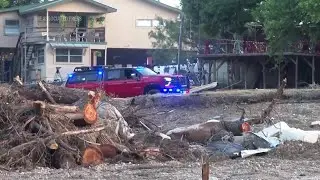 Cleanup underway on the Guadalupe River in Kerrville