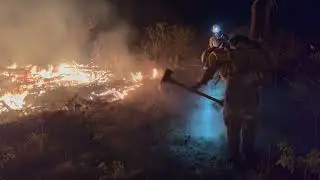 Lone Peak Hotshots going direct on the Cerro Pelado Fire