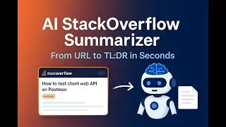 AI StackOverflow Summarizer - Full Stack App Demo | Next.js + FastAPI + OpenAI