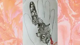 बहुत ही आसान तरीके की मेहंदी डिजाइन लगना सिखे /5mints me mehndi design lagaye/beautiful full hand at
