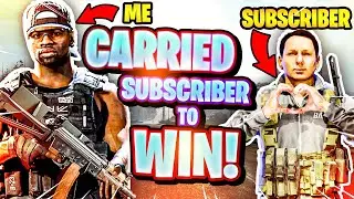 I CARRIED A SUBSCRIBER AND FRIENDS TO A WIN IN WARZONE!! 25 KILL GAMEPLAY!!