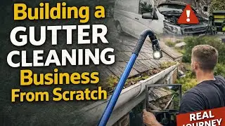 Day in the Life of a New Gutter Cleaning Business | POV + Real Numbers #guttercleaning #property 