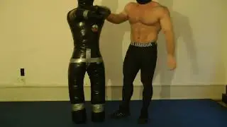 Ninja Tyler Muscle Boy Wrestling Training   Ninja Bodybuilder Flexing Inside