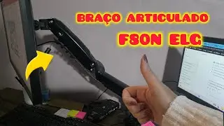 Unboxing Suporte Articulado de Mesa ELG F80N | Pistão a Gás para Monitores 17'' a 35'