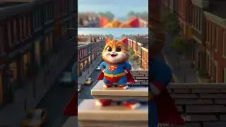 Kitten's Superhero Journey 😀 😂   #cat #kitten #cute #aicat