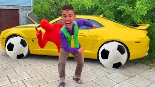 Забавное видео 2025 года: поломка семейного Camaro превращается в комедийное видео.