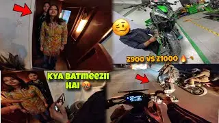 Exhaust Ke Awaz Sun Ka Ladki Ko Aya Ghussa 😱| Lound z900 vs z1000 🔥