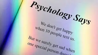 According To Psychology Says &bull; Psychology Of Human Behavior| Fairy Valley