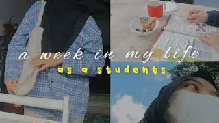 #1 A WEEK IN MY LIFE AS A STUDENTS // online class 📖📱 buying books 📚 healthy food 🍀❤