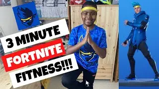 How to keep fit! | 3 Minute FORTNITE Fitness Dance Workout Challenge!!! | Transform into NINJA!!