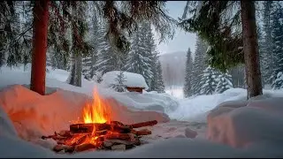 Winter Fire Sounds for Anxiety Relief and Restful Sleep