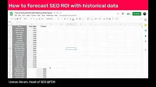 How to forecast SEO ROI with historical data