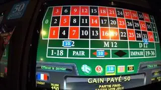 Quick win 35$ on a roulette machine with 2 dozens & red/black colors strategy... for the bar fees ;)