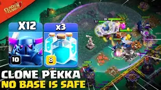 No Base is Safe!! Th15 All Pekka + Clone Spell Attack Strategy | Best New Th15 Ground Attack - Coc