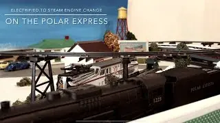 My Christmas Display Layout: Electrified to Steam Engine Change on the Polar Express