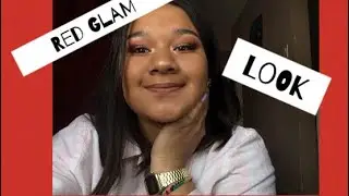 Red Glam look