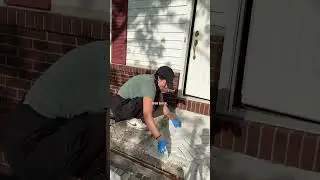 I cannot believe this front porch transformation, the before was INSANE
