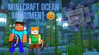 Minecraft Ocean Monument Is A Joke 😑 | We loot a another trail chamber | Like And SUBSCRIBE 