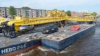 Close-Up Video of 'CATHARINA 7 and HEBO-LIFT 5' ✅  Entering a Lock in Groningen - #1471NL