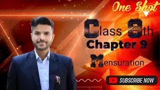 class-8 , chapter -9 (Mensuration) one shot important questions #education #maths #ncertsolution