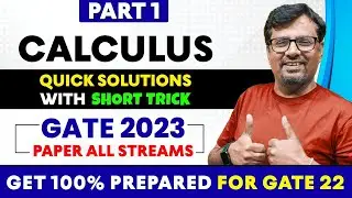 GATE Exam | Engineering Mathematics  - Calculus | GATE 2021 Paper Solution With Short Trick