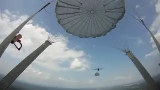 MC-6 Maneuverable Troop Parachute System at Preston Drop Zone