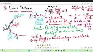 #Locus Problem    #Parabola     #Midpoint of Chord   #General Equation of Chord   #Use chord form