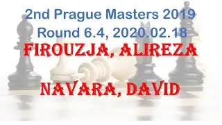 Firouzja, Alireza - Navara, David, 2nd Prague Masters 2019, Round 6.4