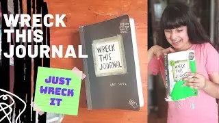 Wreck this Journal (Ep 2.) by Keri Smith. Inspired by Moriah Elizabeth. Wreck this journal ideas.