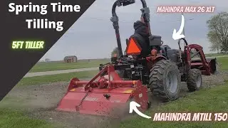 Keep On TIlling! 5 FT Three Point Tiller #compacttractor