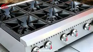 Six Burner Gas Hotplate Cooker for Professional Kitchen#commercialkitchenequipment