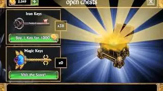 Gems of War - using 100 iron keys.