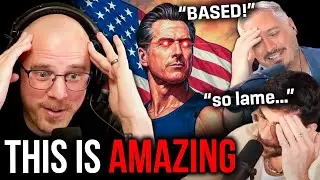 Lefty Media Reacts to DARK GAVIN NEWSOM - KYLE KULINSKI VS HASAN