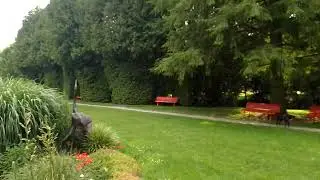 Kurpark in Bad Sch&ouml;nau. Der Ententeich. In &Ouml;sterreich.
