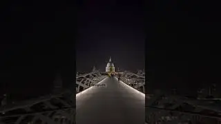 Amazing St Paul&rsquo;s Cathedral London from Millennium Bridge.