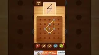 Line Puzzle: String Art. Acacia. Level 2. Walkthrough.