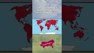 Is there a highway in your country with an unlimited speed limit? #mapping #geography #shorts