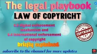 Digital and postman mechanism and international enforcement mechanism under copyright