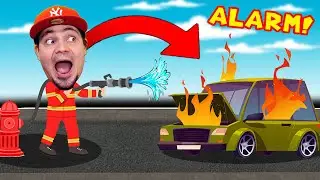 Niemiecki STRAŻAK i OGIEŃ w SAMOCHODZIE! 🚒 Symulator Strażaka