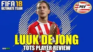 FIFA 18 TOTS DE JONG PLAYER REVIEW | ROTW TOTS LUUK DE JONG 89 REVIEW | PSV EINDHOVEN