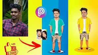 pic art and toon aap animation photo editing magic...✨