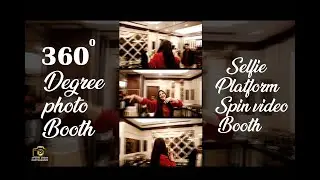 360 degree photo Booth  Selfie Platform Spin video Booth Rotating Stand Studio Lucky Photography